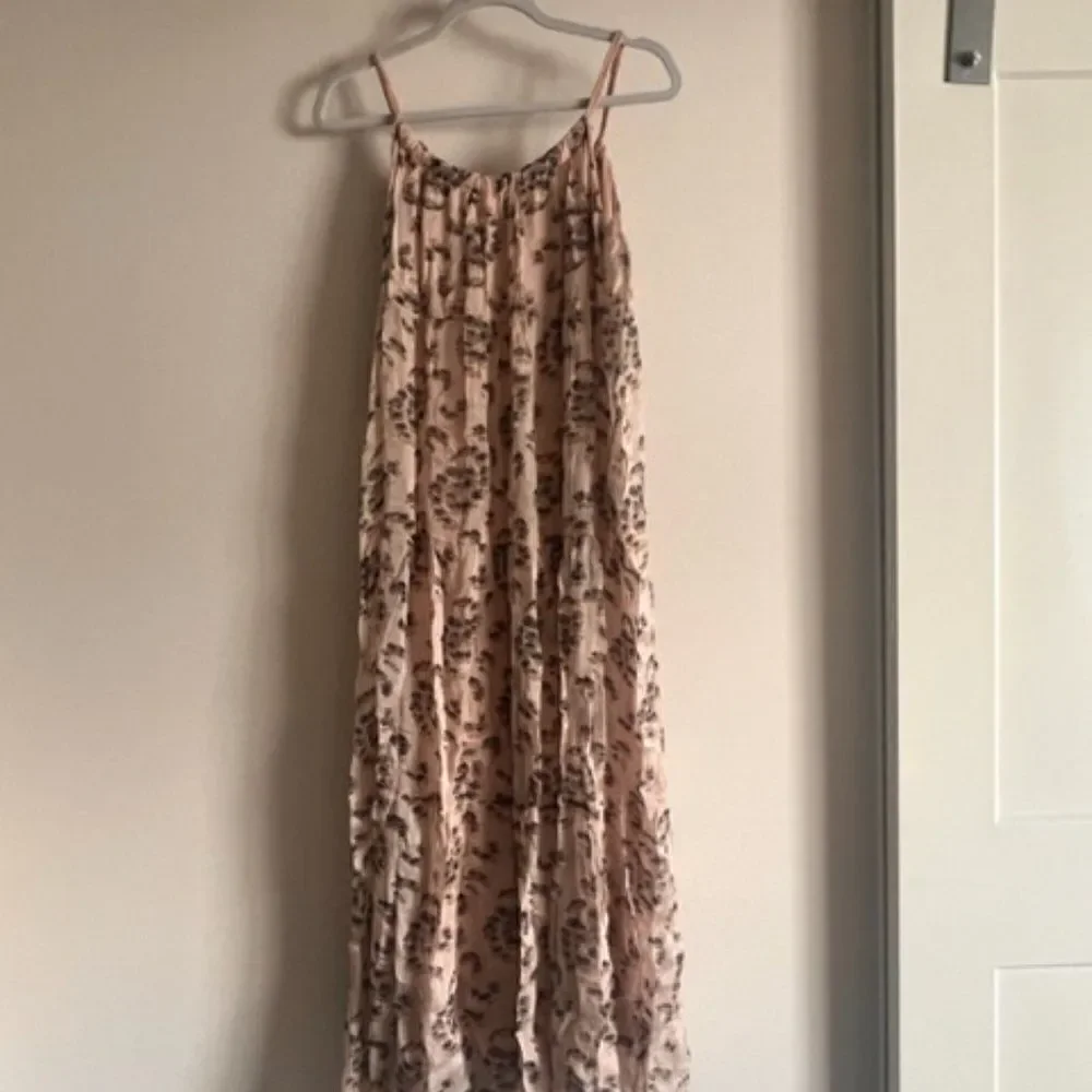Elena Baldi silk blend tiered maxi dress retail $128 - Picture 3 of 7